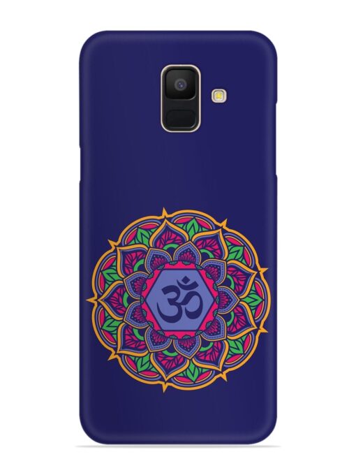 Om Mandala Art Blue Snap Case for Samsung Galaxy A5 (2018)