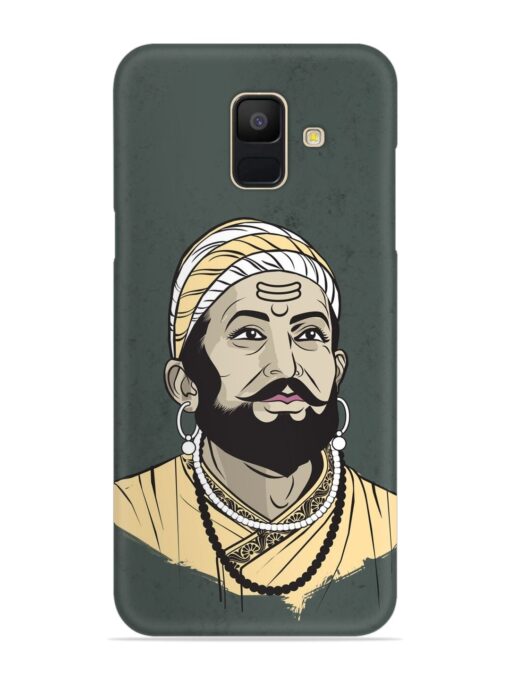 Shivaji Maharaj Vector Art Snap Case for Samsung Galaxy A5 (2018) Zapvi