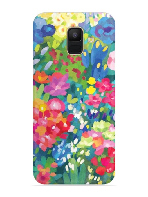 Watercolor Flower Art Snap Case for Samsung Galaxy A5 (2018) Zapvi