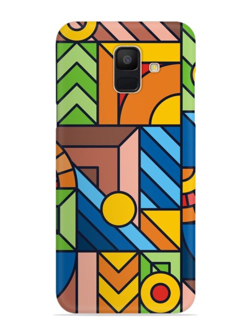 Colorful Geometric Snap Case for Samsung Galaxy A5 (2018) Zapvi