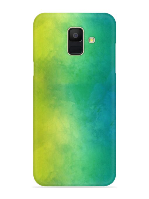 Yellow Green Gradient Snap Case for Samsung Galaxy A5 (2018) Zapvi