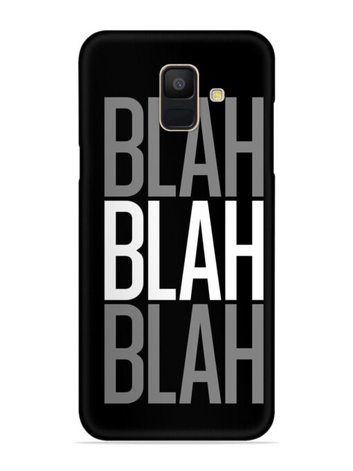 Blah Blah Blah Wallpaper Snap Case for Samsung Galaxy A5 (2018) Zapvi