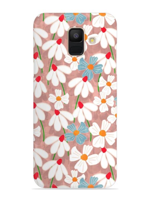 Abstract Petal Flowers Snap Case for Samsung Galaxy A5 (2018) Zapvi