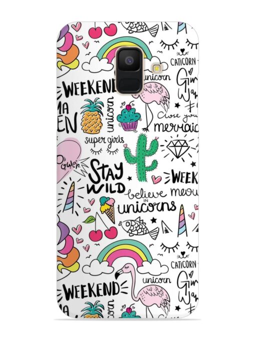 Unicorn Ice Cream Snap Case for Samsung Galaxy A5 (2018) Zapvi