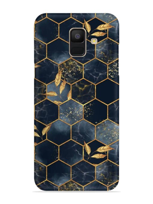 Marble Hexagon Seamless Snap Case for Samsung Galaxy A5 (2018) Zapvi