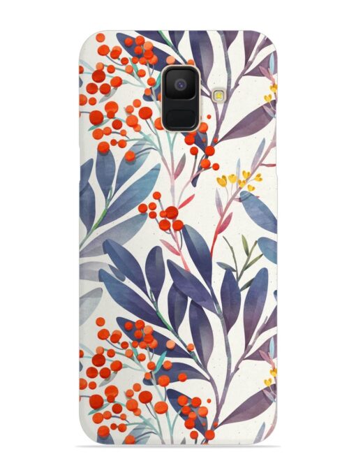 Seamless Floral Pattern Snap Case for Samsung Galaxy A5 (2018) Zapvi