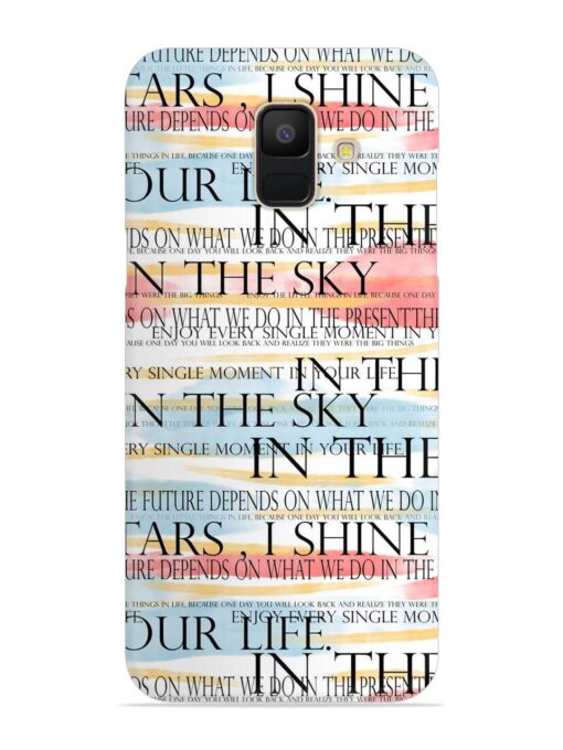 Seamless Slogans Pattern Snap Case for Samsung Galaxy A5 (2018) Zapvi