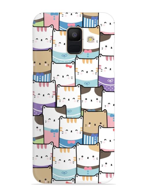 Cute Adorable Cat Snap Case for Samsung Galaxy A5 (2018) Zapvi