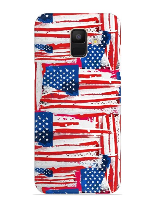 Usa Flag Seamless Snap Case for Samsung Galaxy A5 (2018) Zapvi