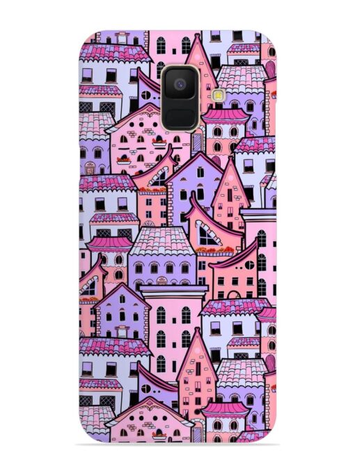 Seamless Pattern Houses Snap Case for Samsung Galaxy A5 (2018) Zapvi