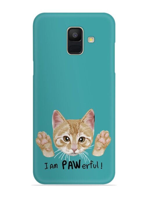 Typography Slogan Cat Snap Case for Samsung Galaxy A5 (2018) Zapvi