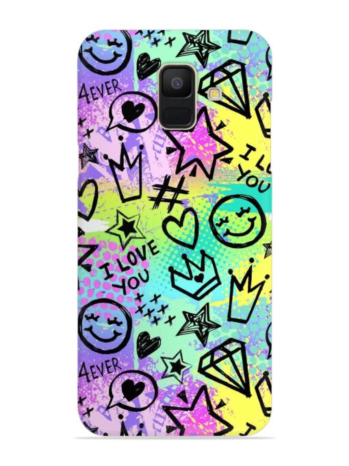 Bright Seamless Pattern Snap Case for Samsung Galaxy A5 (2018) Zapvi