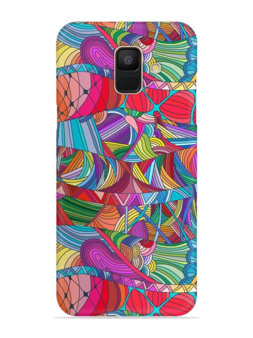 Seamless Patterns Hand Drawn Snap Case for Samsung Galaxy A5 (2018) Zapvi