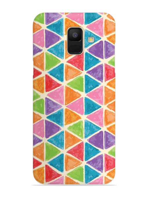 Seamless Colorful Isometric Snap Case for Samsung Galaxy A5 (2018) Zapvi