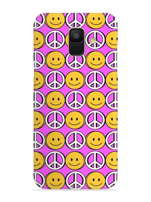 Smiley Face Peace Snap Case for Samsung Galaxy A5 (2018) Zapvi