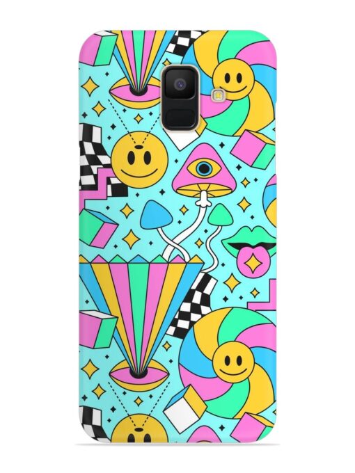 Trippy Rainbow 60S Snap Case for Samsung Galaxy A5 (2018) Zapvi