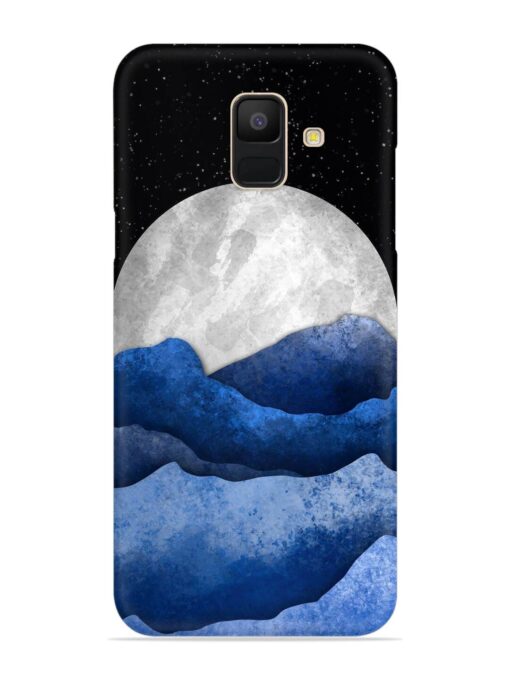 Full Moon Mountain Vector Snap Case for Samsung Galaxy A5 (2018) Zapvi