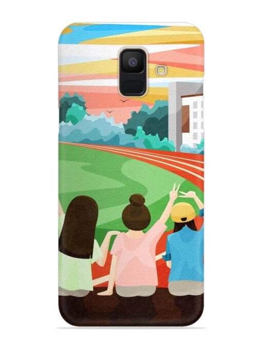 School Playground Snap Case for Samsung Galaxy A5 (2018) Zapvi