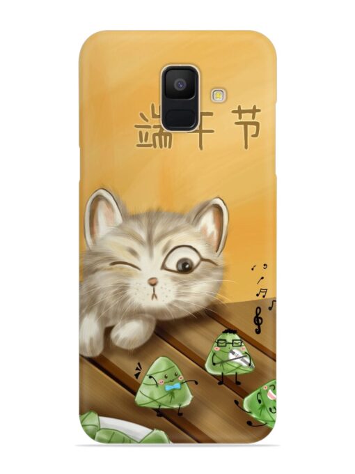 Cat Scorpion Dancing Snap Case for Samsung Galaxy A5 (2018) Zapvi