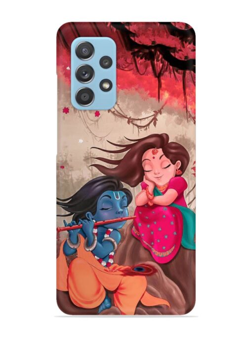 Radhe Krishna Water Art Snap Case for Samsung Galaxy A52 (5G)