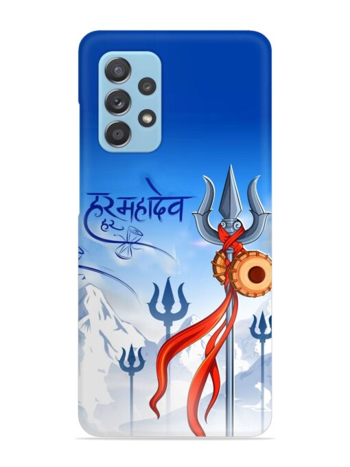 Har Har Mahadev Trishul Snap Case for Samsung Galaxy A52 (5G) Zapvi