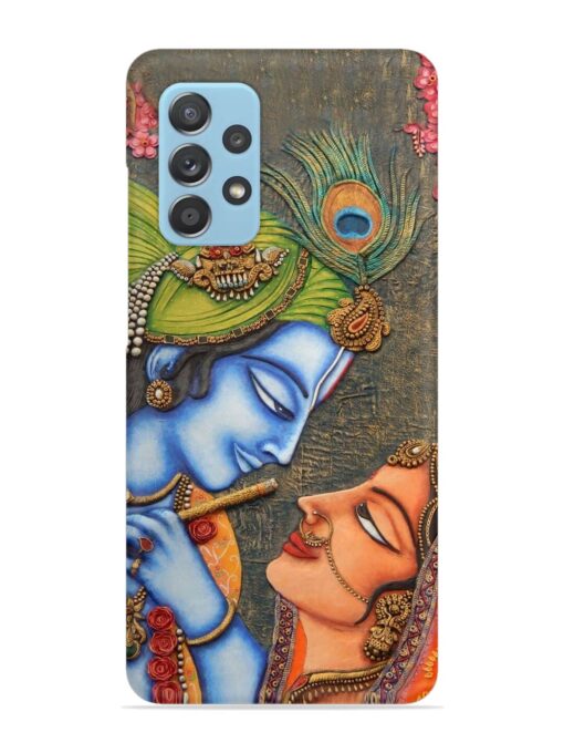 Lord Radha Krishna Flute Art Snap Case for Samsung Galaxy A52 (5G) Zapvi