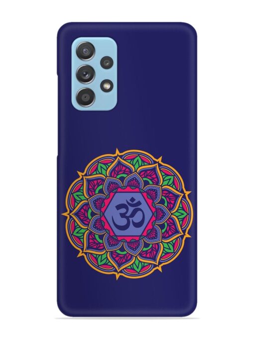 Om Mandala Art Blue Snap Case for Samsung Galaxy A52 (5G)