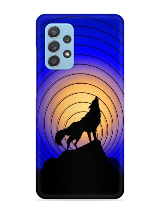 Fox Roaring Design Snap Case for Samsung Galaxy A52 (5G)