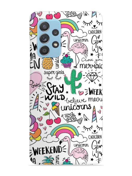 Unicorn Ice Cream Snap Case for Samsung Galaxy A52 (5G)