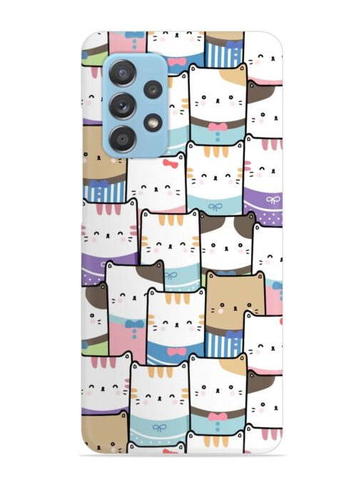 Cute Adorable Cat Snap Case for Samsung Galaxy A52 (5G)