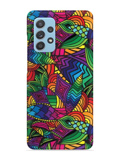 Abstract Multicolor Seamless Snap Case for Samsung Galaxy A52 (5G) Zapvi