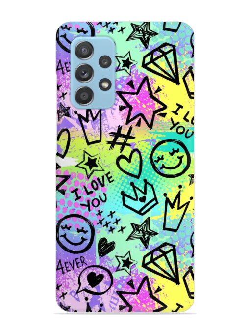 Bright Seamless Pattern Snap Case for Samsung Galaxy A52 (5G) Zapvi