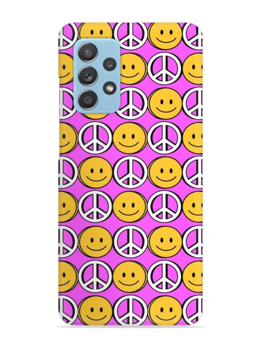 Smiley Face Peace Snap Case for Samsung Galaxy A52 (5G) Zapvi