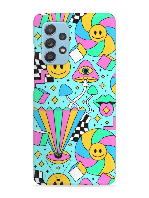 Trippy Rainbow 60S Snap Case for Samsung Galaxy A52 (5G)