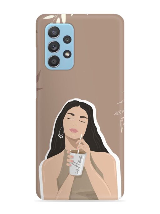 Girl With Coffee Snap Case for Samsung Galaxy A52 (5G)