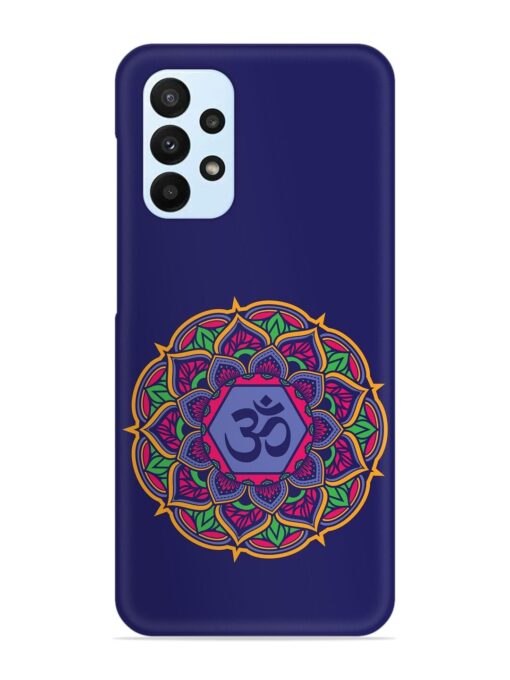 Om Mandala Art Blue Snap Case for Samsung Galaxy A52S (5G) Zapvi