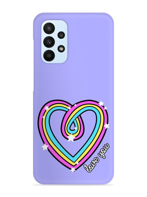 Colorful Rainbow Heart Snap Case for Samsung Galaxy A52S (5G) Zapvi