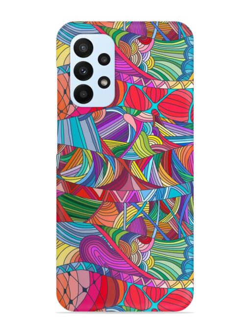 Seamless Patterns Hand Drawn Snap Case for Samsung Galaxy A52S (5G) Zapvi