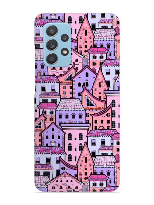 Seamless Pattern Houses Snap Case for Samsung Galaxy A53 (5G) Zapvi