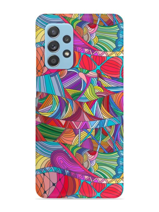 Seamless Patterns Hand Drawn Snap Case for Samsung Galaxy A53 (5G) Zapvi