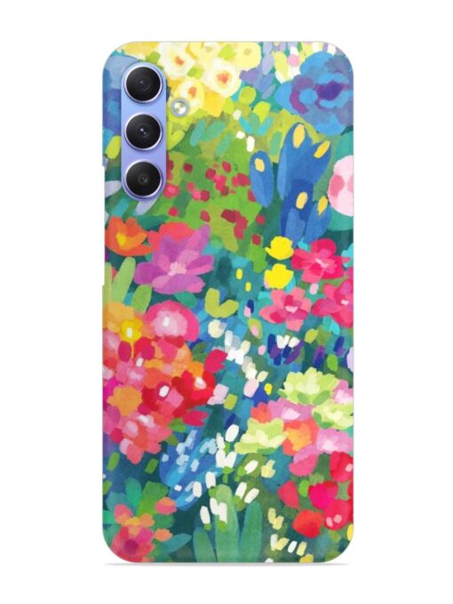 Watercolor Flower Art Snap Case for Samsung Galaxy A54 (5G) Zapvi