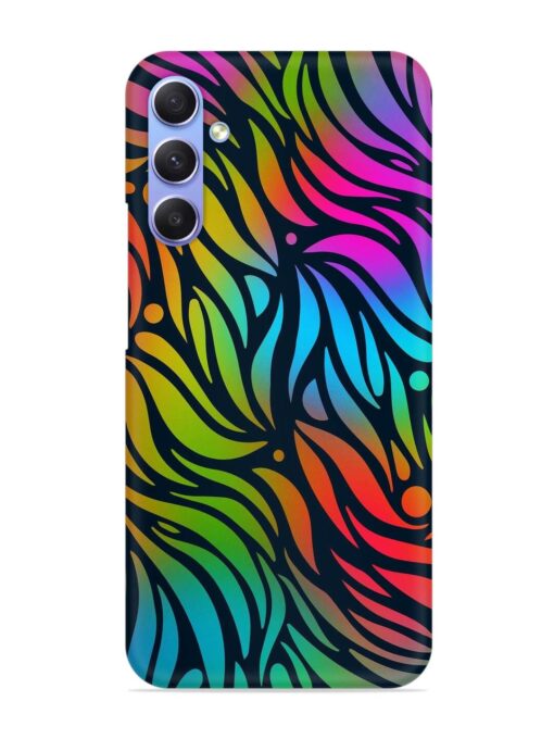 Abstract Leaf Design Snap Case for Samsung Galaxy A54 (5G) Zapvi