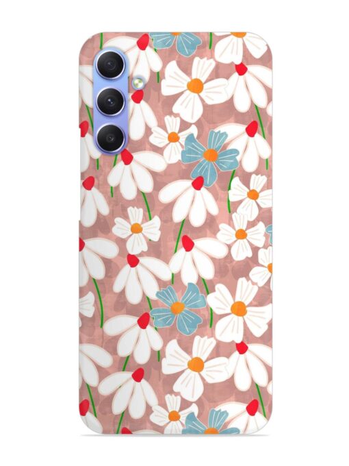 Abstract Petal Flowers Snap Case for Samsung Galaxy A54 (5G) Zapvi