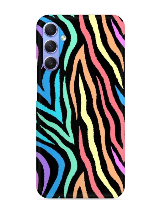 Colorful Abstract Zebra Snap Case for Samsung Galaxy A54 (5G)