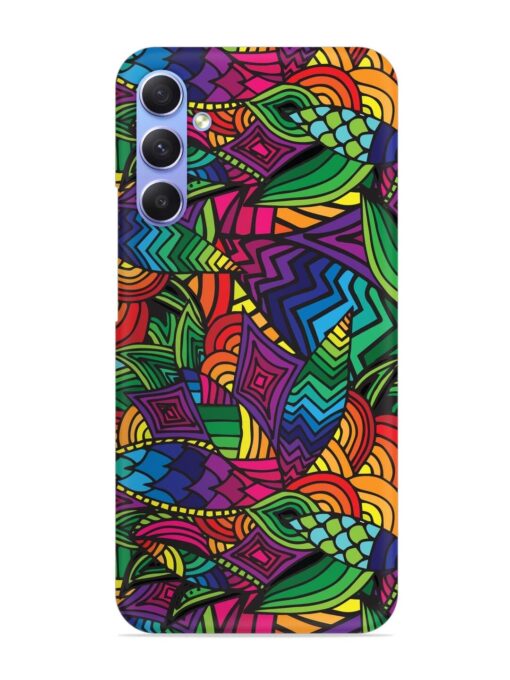 Abstract Multicolor Seamless Snap Case for Samsung Galaxy A54 (5G) Zapvi