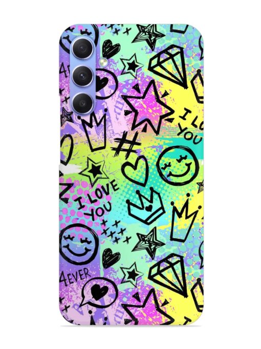 Bright Seamless Pattern Snap Case for Samsung Galaxy A54 (5G) Zapvi