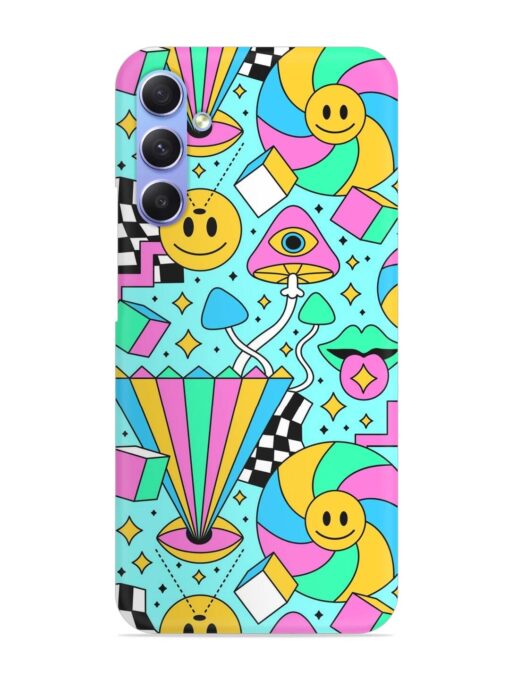 Trippy Rainbow 60S Snap Case for Samsung Galaxy A54 (5G) Zapvi