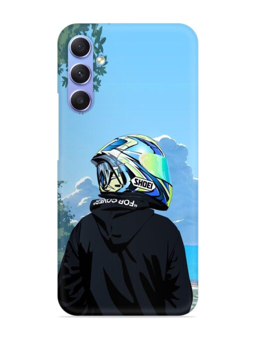 Rider With Helmet Snap Case for Samsung Galaxy A54 (5G) Zapvi