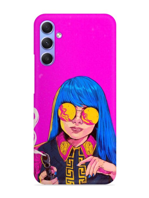 Aesthetic Anime Girl Snap Case for Samsung Galaxy A54 (5G) Zapvi