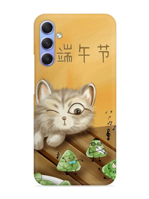 Cat Scorpion Dancing Snap Case for Samsung Galaxy A54 (5G)